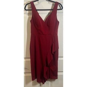 Burgundy Sleeveless Dress​​​
